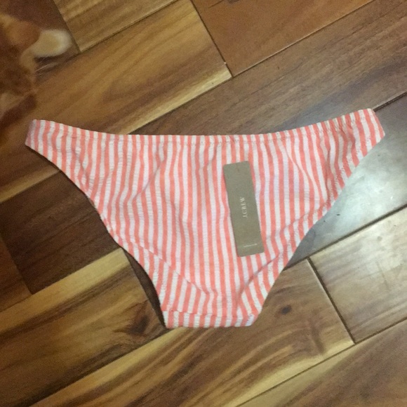 NWT J crew peach striped bikini bottoms! - Picture 2 of 2